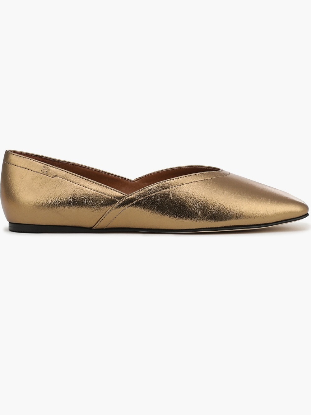 SARTO Metallic Gold adalina flats NWT - Picture 4 of 7